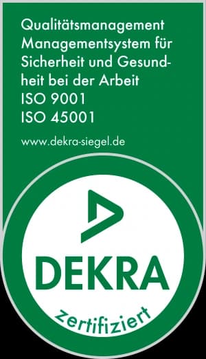 DEKRA-Siegel DIN ISO 45001